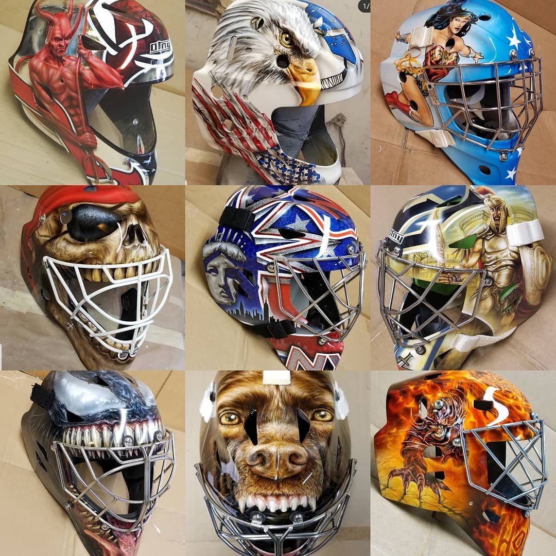 Goalie Mask Painting Ideas, Inspiration