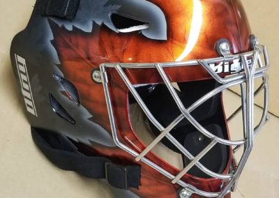 Maple Leaf theme goalie mask 1