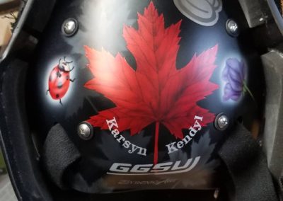 Maple Leaf theme goalie mask 5
