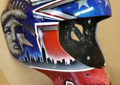 New York Rangers patriotic goalie mask 1