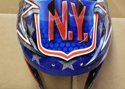 New York Rangers patriotic goalie mask 3