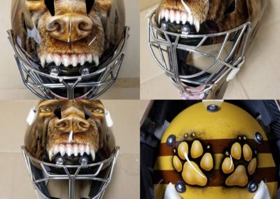 Chocolate Labrador Goalie Mask