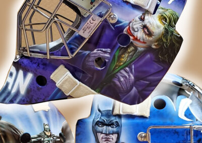 Joker and Batman Goalie Mask