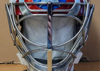 Captain America Goalie Mask - front