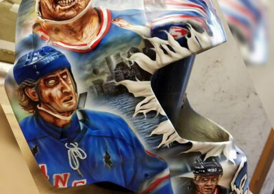 New York Rangers Goalie Mask - Right Side