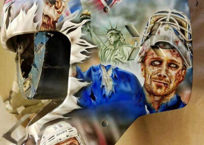 New York Rangers Goalie Mask - Left Side