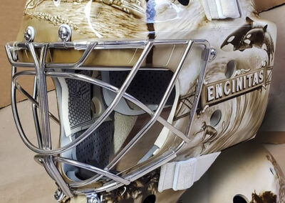 San Diego inspired Goalie Mask - left side