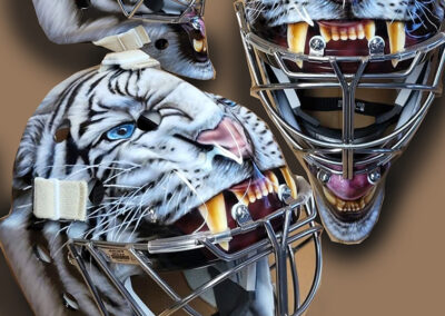 White Tiger Goalie Mask